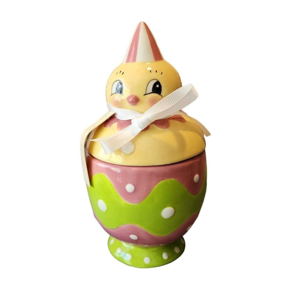 Johanna Parker Vintage Dotted Carnival Cottage Dottie Chick Spring Jar/canister